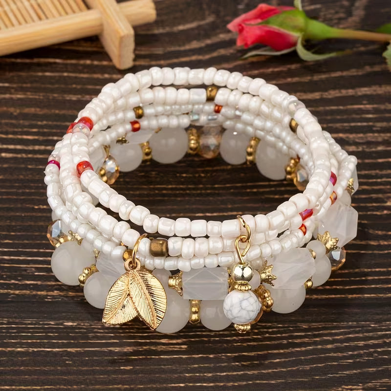 מאיה | סט צמידים אלגנטי בטורקיז