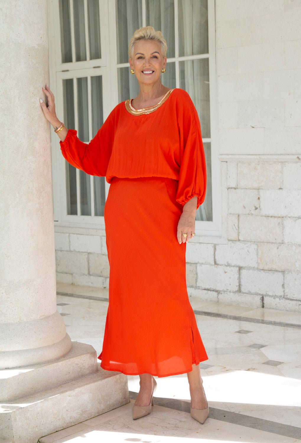 קלרה | שמלת גרייס עם חרוזים