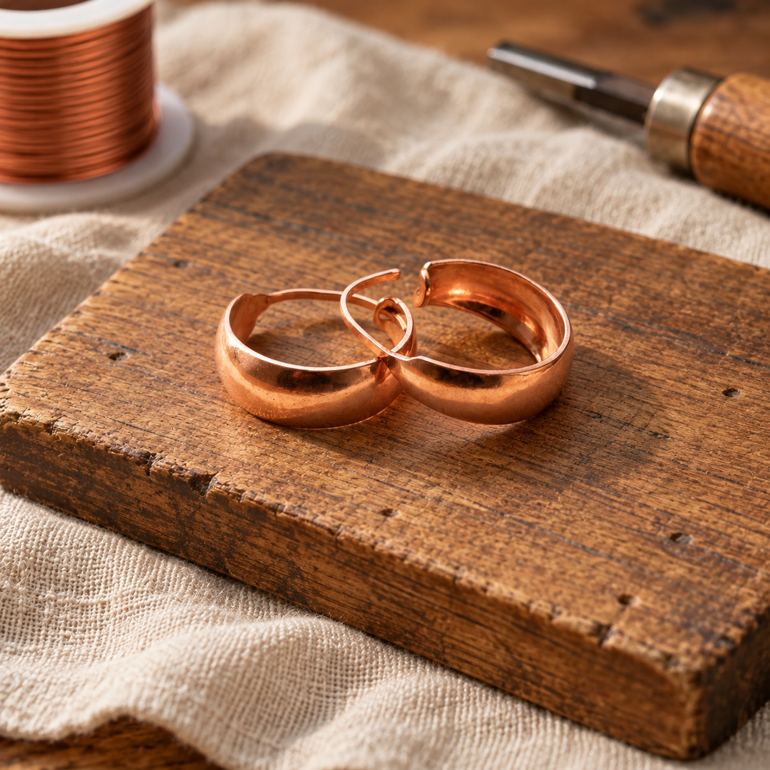 מאיה | עגילי פח Copper